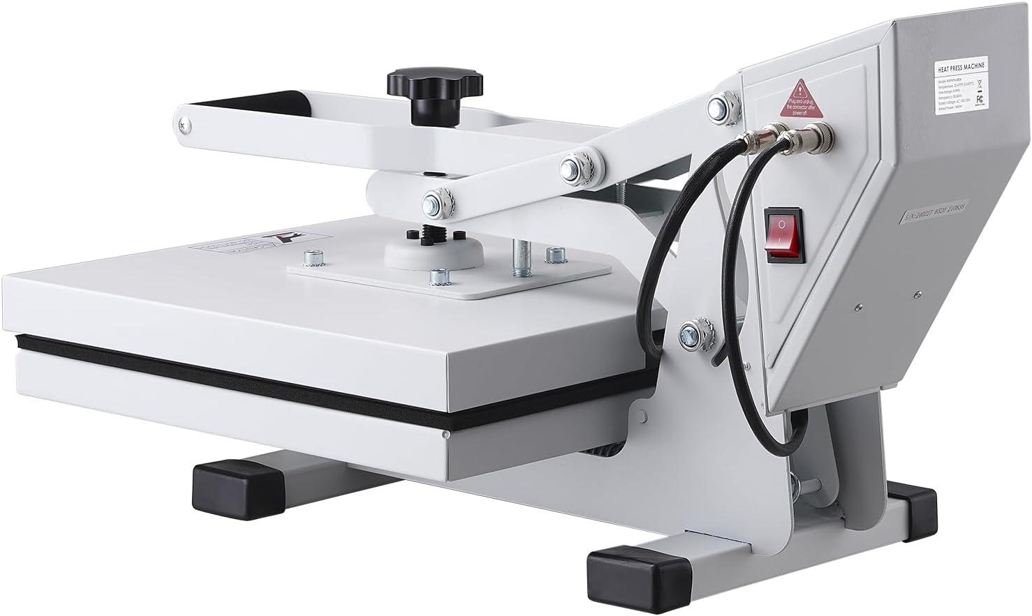image:imageVEVOR 15x15 Heat Press Machine 8 in 1 Combo with 30 OZ Tumbler Press amp Hat Press Slide Out Heat Press Sublimation Machine for TShirts Hats Caps Tumblers Glass Cans Mugs and Plates Light Green15 x 15White