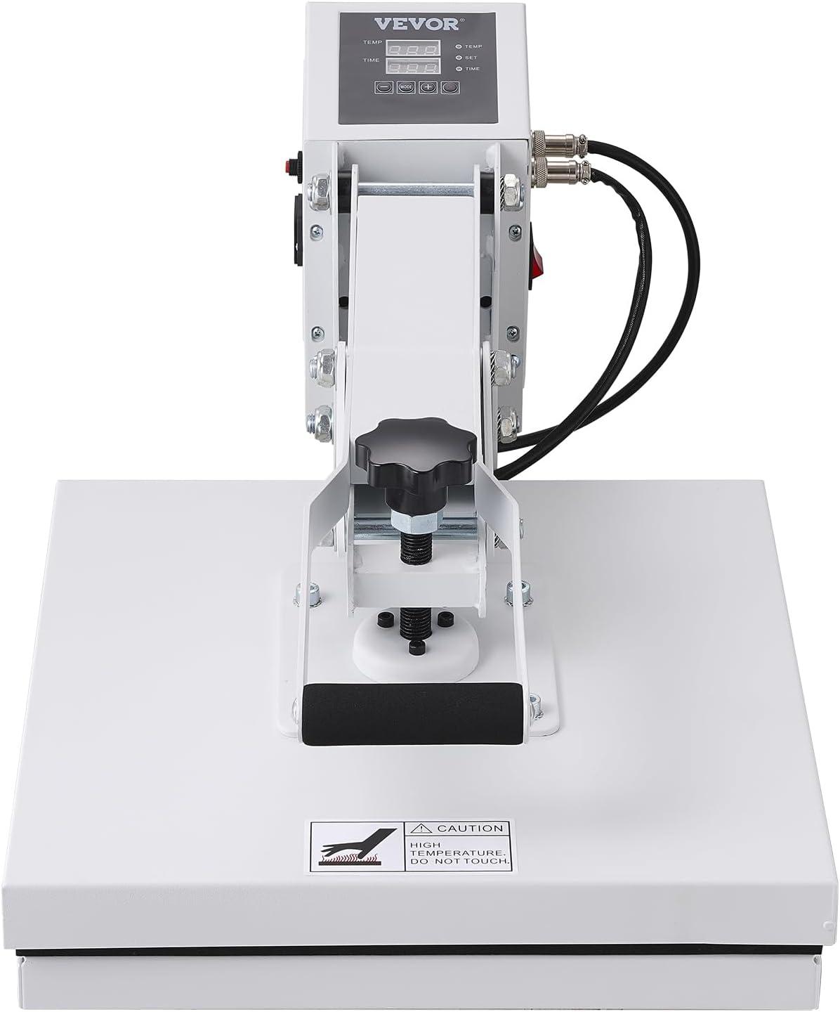 image:imageVEVOR 15x15 Heat Press Machine 8 in 1 Combo with 30 OZ Tumbler Press amp Hat Press Slide Out Heat Press Sublimation Machine for TShirts Hats Caps Tumblers Glass Cans Mugs and Plates Light Green15 x 15White