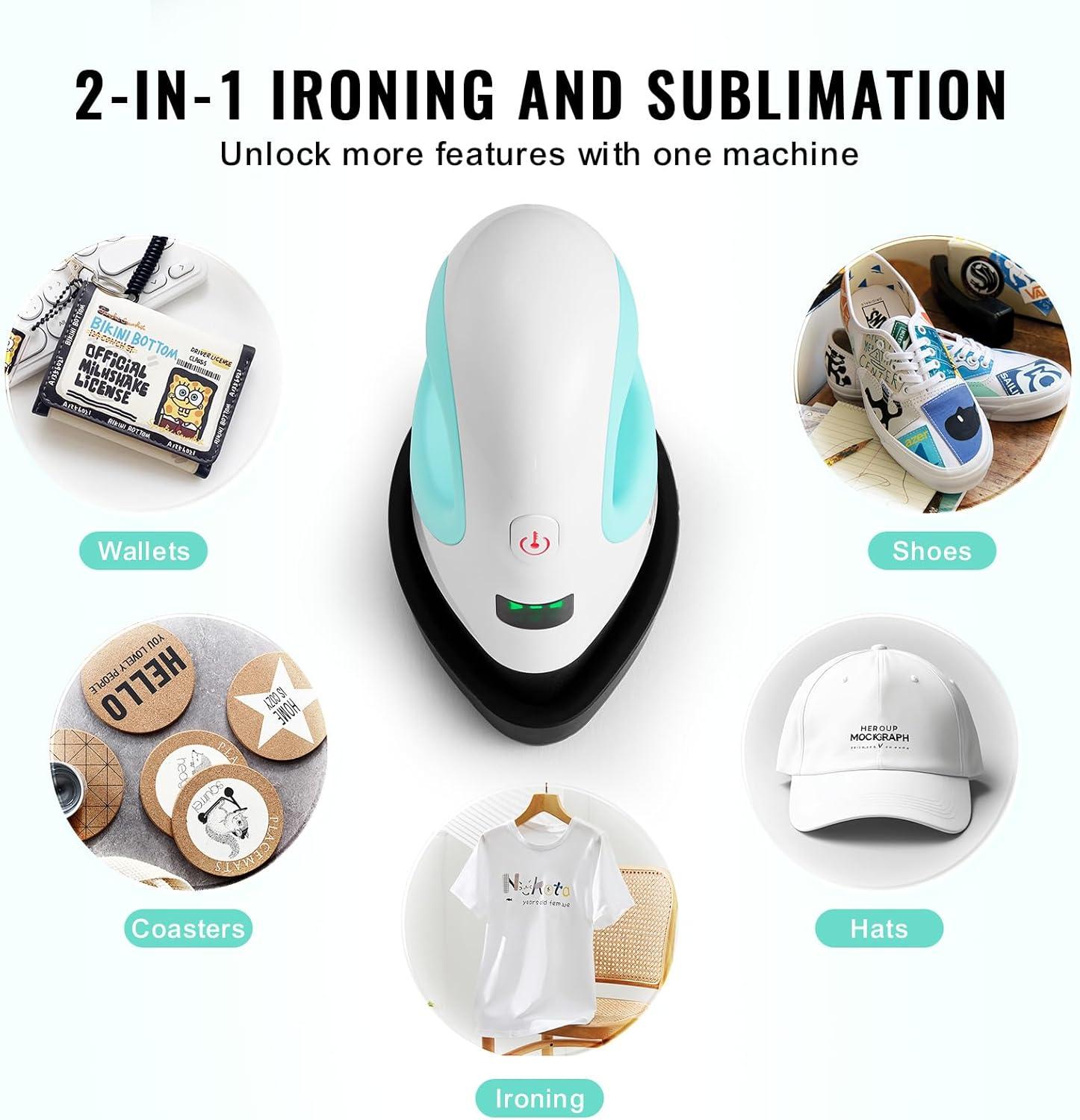 image:imageVEVOR Auto Heat Press Machine 15 x 15 inch TShirt Press Machine with Auto Release and Adjustable Pressure Digital Display Rapid Heating for Sublimation Vinyl Heat Transfer Projects WhiteGreen and White