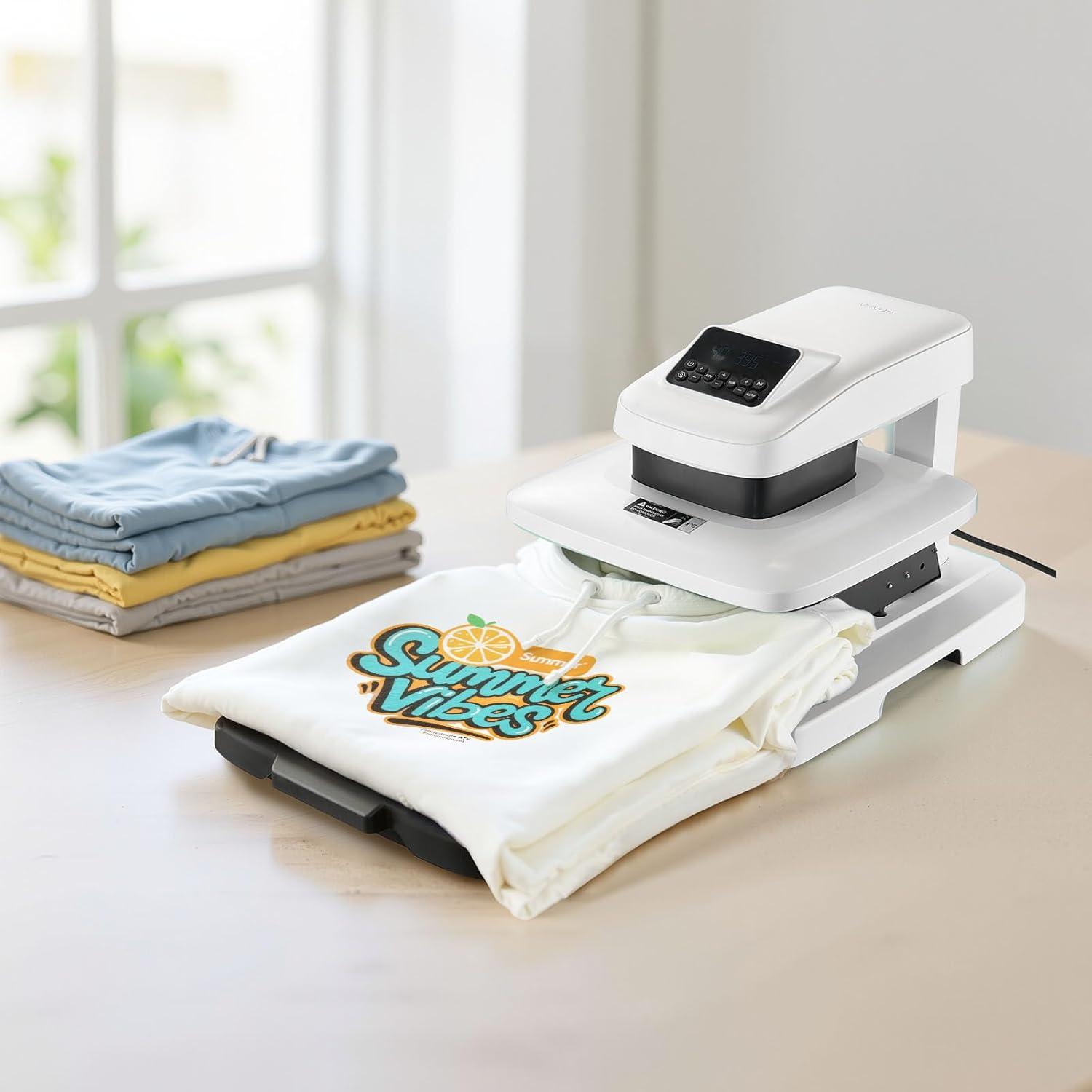 image:imageVEVOR Auto Heat Press Machine 15 x 15 inch TShirt Press Machine with Auto Release and Adjustable Pressure Digital Display Rapid Heating for Sublimation Vinyl Heat Transfer Projects WhiteWhite