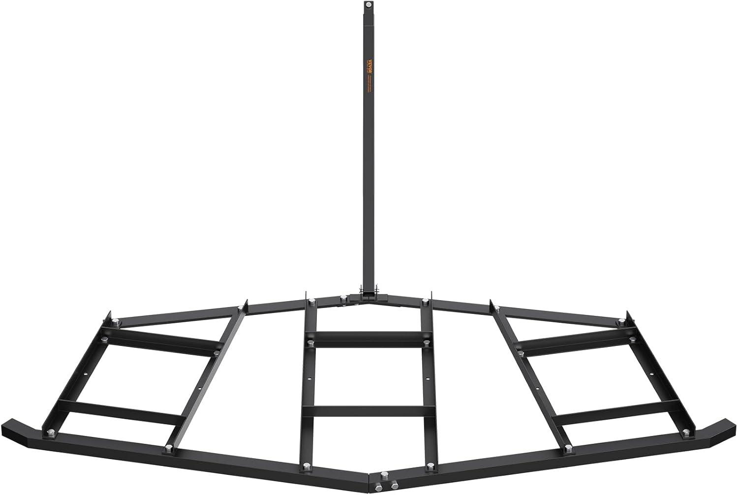 image:imageVEVOR Drag Harrow 66 Width Tow Behind Drag Harrow Q235 Steel Driveway Grader with Adjustable Bars amp Pin Hitch Support up to 50 lbs Tractor Driveway Harrow for ATVs UTVs Garden Lawn Tractors84