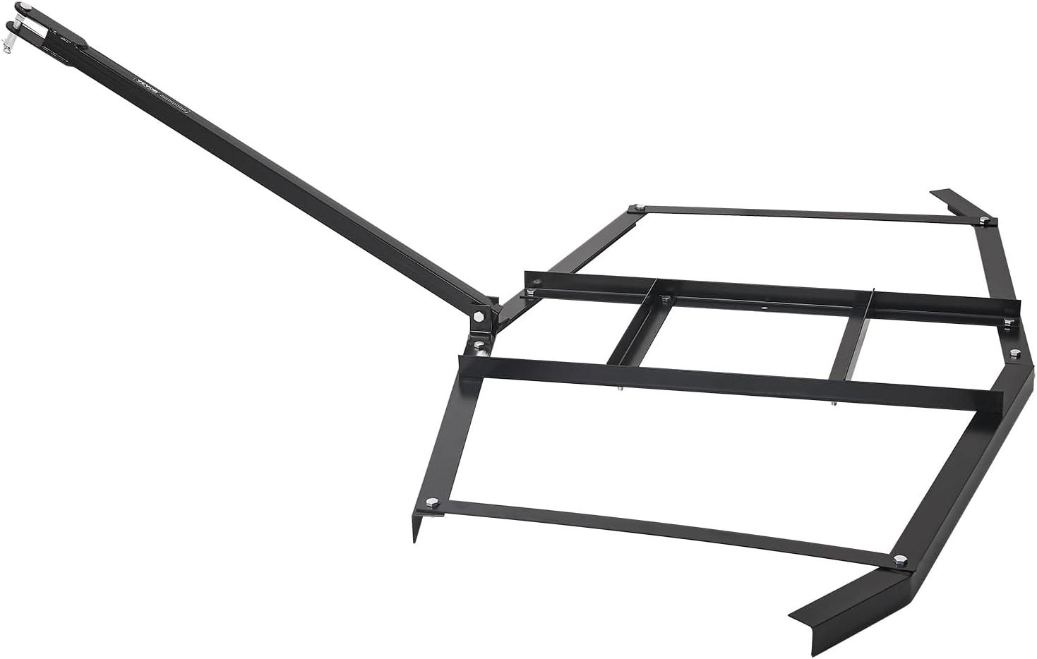 image:imageVEVOR Drag Harrow 66 Width Tow Behind Drag Harrow Q235 Steel Driveway Grader with Adjustable Bars amp Pin Hitch Support up to 50 lbs Tractor Driveway Harrow for ATVs UTVs Garden Lawn Tractors74 in