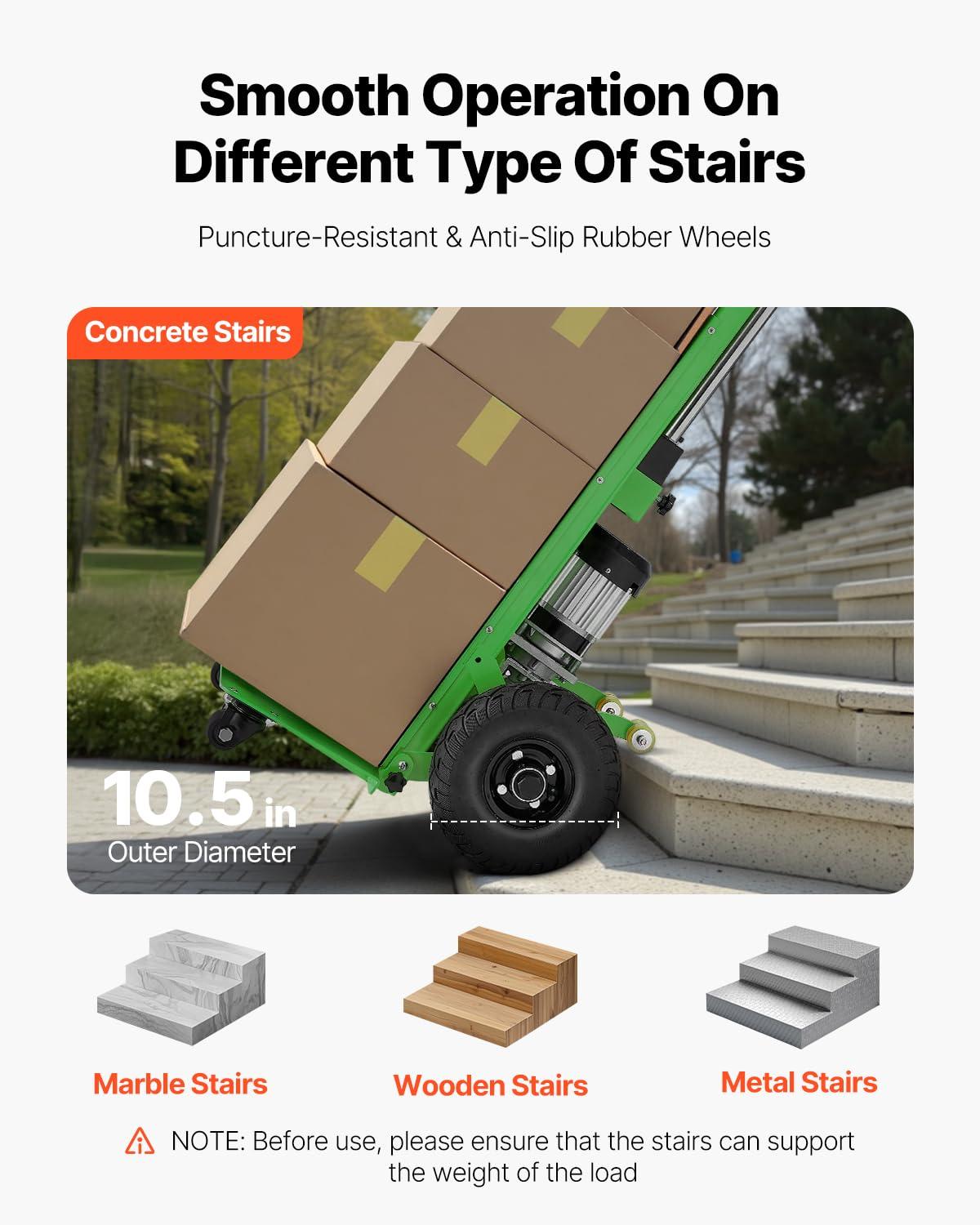 image:imageVEVOR Electric Stair Climbing Dolly 880lbs Electric Stair Climbing Hand Trucks with 1575in Rope amp Extendable Handle Heavy Duty Stair Climber for Warehouse Logistics Moving FurnitureBlueGreen