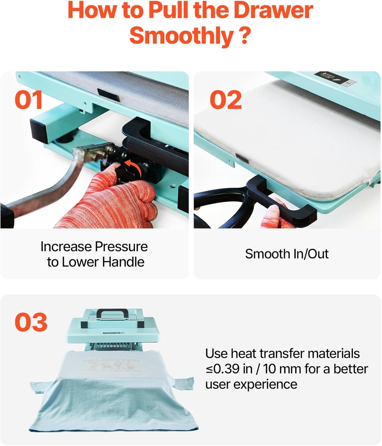 image:imageVEVOR Hybrid Heat Press 15 x 15 inch 8in1 Multifunction Heat Up Fast and Even AllNew Patented Design Easy to Control Sublimation Press Machine for TShirtsTumblersCapsPlates Light Green15X15 8 in 1Green