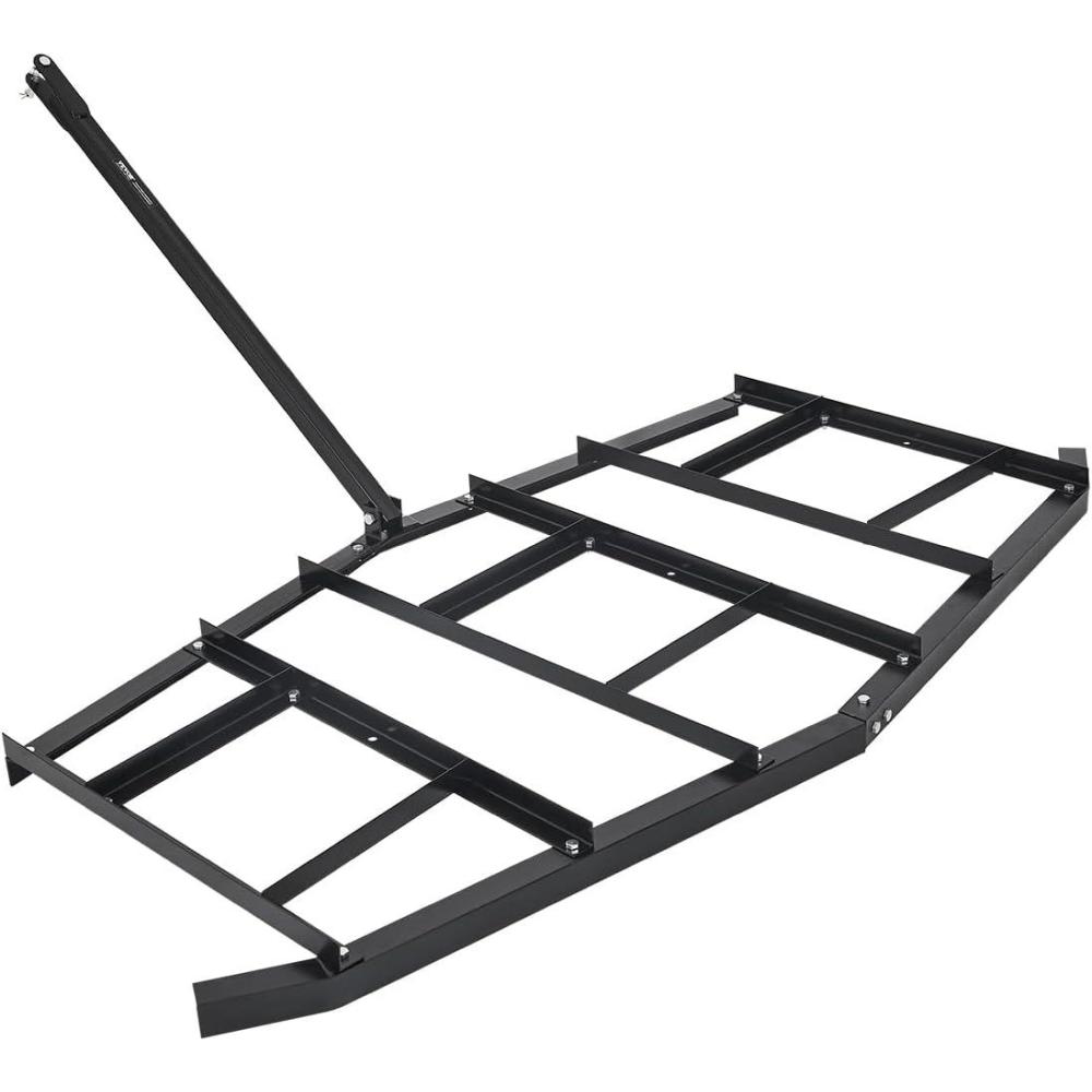 image:imageVEVOR Drag Harrow 66 Width Tow Behind Drag Harrow Q235 Steel Driveway Grader with Adjustable Bars amp Pin Hitch Support up to 50 lbs Tractor Driveway Harrow for ATVs UTVs Garden Lawn Tractors84 in