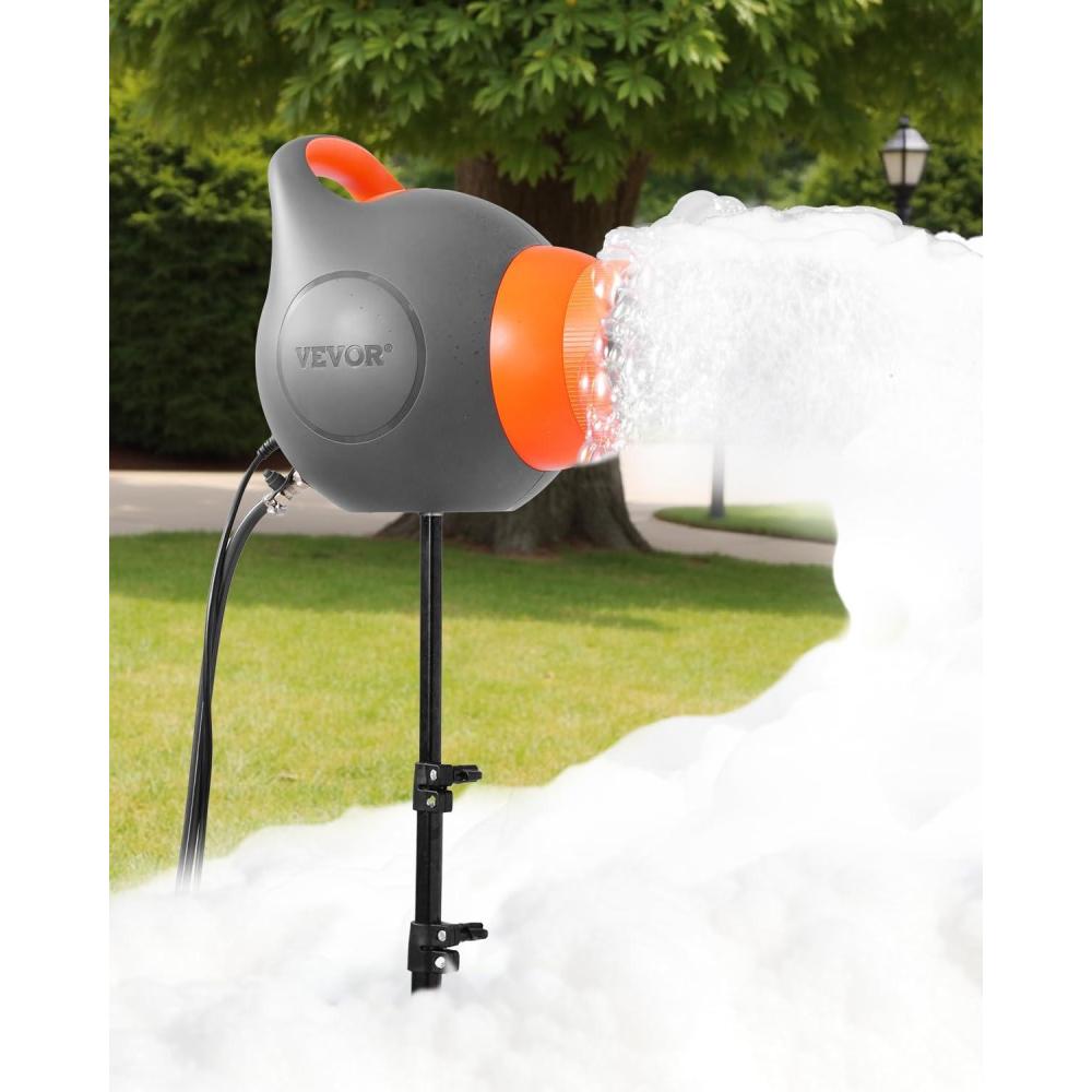image:imageVEVOR Foam Machine 115 W Party Foam Cannon Portable Foam Maker with a Tripod Stand Powerful Foam Party Machine for Backyard Pool Outdoor Events Birthdays Celebrations and Party Grey amp YellowOrange