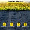 Happybuy 6x300ft Premium Weed Barrier Landscape Fabric Heavy Duty 2.4OZ, Woven Weed Control Fabric, High Permeability Good for Flower Bed, Geotextile Fabric Underlayment, Driveway Fabric Ground Cover(3FTx50FT-5OZ)