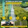 Happybuy 6x300ft Premium Weed Barrier Landscape Fabric Heavy Duty 2.4OZ, Woven Weed Control Fabric, High Permeability Good for Flower Bed, Geotextile Fabric Underlayment, Driveway Fabric Ground Cover(6.5FTx330FT-3.2OZ)