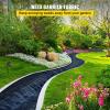 Happybuy 6x300ft Premium Weed Barrier Landscape Fabric Heavy Duty 2.4OZ, Woven Weed Control Fabric, High Permeability Good for Flower Bed, Geotextile Fabric Underlayment, Driveway Fabric Ground Cover(4FTx250FT-5OZ)