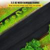 Happybuy 6x300ft Premium Weed Barrier Landscape Fabric Heavy Duty 2.4OZ, Woven Weed Control Fabric, High Permeability Good for Flower Bed, Geotextile Fabric Underlayment, Driveway Fabric Ground Cover(6.5FTx330FT-3.2OZ)