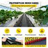 Happybuy 6x300ft Premium Weed Barrier Landscape Fabric Heavy Duty 2.4OZ, Woven Weed Control Fabric, High Permeability Good for Flower Bed, Geotextile Fabric Underlayment, Driveway Fabric Ground Cover(6FTx300FT-2.4OZ)