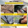 Happybuy 6x300ft Premium Weed Barrier Landscape Fabric Heavy Duty 2.4OZ, Woven Weed Control Fabric, High Permeability Good for Flower Bed, Geotextile Fabric Underlayment, Driveway Fabric Ground Cover(6.5FTx330FT-3.2OZ)