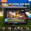 VEVOR 16FT Inflatable Movie Screen Outdoor, Inflatable Projector Screen with Portable Storage Bag, 16:9 Easy Set Up Movie Projection for Outdoor Backyard, Home Theater, Theme Party(24 Feet)