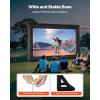 VEVOR 16FT Inflatable Movie Screen Outdoor, Inflatable Projector Screen with Portable Storage Bag, 16:9 Easy Set Up Movie Projection for Outdoor Backyard, Home Theater, Theme Party(20 Feet)