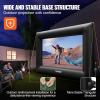 VEVOR 16FT Inflatable Movie Screen Outdoor, Inflatable Projector Screen with Portable Storage Bag, 16:9 Easy Set Up Movie Projection for Outdoor Backyard, Home Theater, Theme Party(24 Feet)