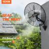 VEVOR 18 Inch Wall Mount Fan, 3-speed IP44 Waterproof Fan, Max. 4150 CFM Wall Mounted for Outdoor, Commercial, Residential, Greenhouse, Workshop, Patio, Black, ETL Listed(30 Inch)