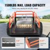VEVOR 22 Cu.Ft 1600Lbs Steel ATV UTV Trailer Tow Behind Dump Cart, Heavy Duty Pull Behind Utility Dump Trailer for Lawn Mower Trailer Tractor Garden Yard with Removable Rear Panel(1500pound&15cu.ft)