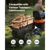 VEVOR 22 Cu.Ft 1600Lbs Steel ATV UTV Trailer Tow Behind Dump Cart, Heavy Duty Pull Behind Utility Dump Trailer for Lawn Mower Trailer Tractor Garden Yard with Removable Rear Panel(500Lbs&10cu.ft)