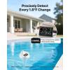 VEVOR 7-in-1 Wi-Fi Weather Station with APP, 7.5-Inch VA Display, Wireless Solar Powered Outdoor Sensor, Rain Gauge, Indoor Outdoor for Weather Forecast, Wind Speed, Temperature, Humidity, Rainfall(7in1 WiFi with Pool Thermometer)