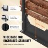 VEVOR 8.5FT Outdoor Firewood Rack with Cover, 102×14.2×46.1 in, Heavy Duty Firewood Holder & 600D Oxford Waterproof Cover for Fireplace, Patio, Indoor/Outdoor Log Storage Rack for 1/2 Cord of Firewood(8.5 FT)