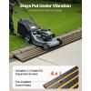 VEVOR Car Driveway Rubber Curb Ramp, 2 Pack 48.8-inch-Long Heavy Duty Low Profile Slope Ramps, 2.6’’ Rise, 33069 lbs Load Capacity, Reflective Safety Strips, for Vehicles, RVs, and Wheelchairs(1-Pack(4FT-long))