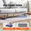 VEVOR Carpet Sweeper, 7.87 in Sweeping Paths, Floor Sweeper Manual Non Electric, 300 ml Dustbin Capacity with Comb for Home Office Rugs Hardwood Surfaces Wood Floors Laminate, Cleans Dust Pet Hair(Purple)