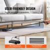 VEVOR Carpet Sweeper, 7.87 in Sweeping Paths, Floor Sweeper Manual Non Electric, 300 ml Dustbin Capacity with Comb for Home Office Rugs Hardwood Surfaces Wood Floors Laminate, Cleans Dust Pet Hair(Black)