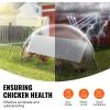 VEVOR Chicken Tunnels for Yard, Metal Poultry Playpen for Outside with Waterproof Cover, 118.1 x 28 x 24.2 inch (LxWxH), Easy to Setup, Also Widely Used for Ducks, Rabbits, Geese Coop(Panel + Corner + Tarp)