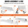 VEVOR Chicken Tunnels for Yard, Metal Poultry Playpen for Outside with Waterproof Cover, 118.1 x 28 x 24.2 inch (LxWxH), Easy to Setup, Also Widely Used for Ducks, Rabbits, Geese Coop(Panel + Corner + Tarp)