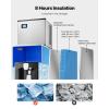 VEVOR Commercial Ice Maker Machine – Head, 300 Lbs/Day Stainless Steel Ice Machine with Scheduled Ice-Making, Self-Cleaning, Adjustable Thickness, Ideal for Restaurant Bar Cafe Hotel – Head Only(Ice Storage Bin)