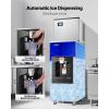 VEVOR Commercial Ice Maker Machine – Head, 300 Lbs/Day Stainless Steel Ice Machine with Scheduled Ice-Making, Self-Cleaning, Adjustable Thickness, Ideal for Restaurant Bar Cafe Hotel – Head Only(Ice Storage Bin)