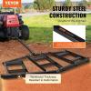VEVOR Drag Harrow, 66″ Width Tow Behind Drag Harrow, Q235 Steel Driveway Grader with Adjustable Bars & Pin Hitch, Support up to 50 lbs, Tractor Driveway Harrow for ATVs, UTVs, Garden Lawn Tractors(84″)
