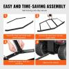 VEVOR Drag Harrow, 66″ Width Tow Behind Drag Harrow, Q235 Steel Driveway Grader with Adjustable Bars & Pin Hitch, Support up to 50 lbs, Tractor Driveway Harrow for ATVs, UTVs, Garden Lawn Tractors(76.6″)