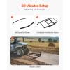 VEVOR Drag Harrow, 66″ Width Tow Behind Drag Harrow, Q235 Steel Driveway Grader with Adjustable Bars & Pin Hitch, Support up to 50 lbs, Tractor Driveway Harrow for ATVs, UTVs, Garden Lawn Tractors(66 in)