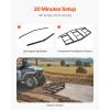 VEVOR Drag Harrow, 66″ Width Tow Behind Drag Harrow, Q235 Steel Driveway Grader with Adjustable Bars & Pin Hitch, Support up to 50 lbs, Tractor Driveway Harrow for ATVs, UTVs, Garden Lawn Tractors(84 in)