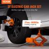 VEVOR Electric Car Jack, 5 Ton/11023 LBS Hydraulic Jack Lift with Electric Impact Wrench, Built-in Inflatable Pump, and LED Light for SUV MPV Sedan Truck Change Tires Garage Repair(3T with Wrench)