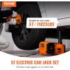 VEVOR Electric Car Jack, 5 Ton/11023 LBS Hydraulic Jack Lift with Electric Impact Wrench, Built-in Inflatable Pump, and LED Light for SUV MPV Sedan Truck Change Tires Garage Repair(5T with Wrench)