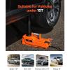 VEVOR Electric Car Jack, 5 Ton/11023 LBS Hydraulic Jack Lift with Electric Impact Wrench, Built-in Inflatable Pump, and LED Light for SUV MPV Sedan Truck Change Tires Garage Repair(15T)