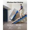 VEVOR Electric Stair Climbing Dolly, 880lbs Electric Stair Climbing Hand Trucks with 157.5in Rope & Extendable Handle, Heavy Duty Stair Climber for Warehouse Logistics, Moving Furniture(Blue)(Blue)