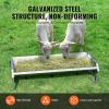 VEVOR Livestock Feeding Trough, 22 Gallon Capacity, 45″ Hay Feeder, Heavy Duty Steel Livestock Trough, Galvanized Steel Sheep Feeder Trough Feeding up to 10 Goats for Horse Sheep Hog Farm Sheds Pen(1 PCS)