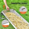 VEVOR Livestock Feeding Trough, 22 Gallon Capacity, 45″ Hay Feeder, Heavy Duty Steel Livestock Trough, Galvanized Steel Sheep Feeder Trough Feeding up to 10 Goats for Horse Sheep Hog Farm Sheds Pen(1 PCS)