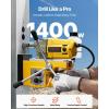 VEVOR Magnetic Drill, 1450W Motor 1.6 in Boring Diameter, 2810 lbf Portable Electric Mag Drill Press, with 2 Coring Bits, Variable Speed, Drilling Machine for Metal Surface, Home Improvement Industry(W/ 1.6” – Yellow)