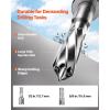 VEVOR Magnetic Drill, 1450W Motor 1.6 in Boring Diameter, 2810 lbf Portable Electric Mag Drill Press, with 2 Coring Bits, Variable Speed, Drilling Machine for Metal Surface, Home Improvement Industry(W/ 1.57” 2pcs – Tapping (NEW))
