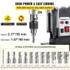 VEVOR Magnetic Drill, 1450W Motor 1.6 in Boring Diameter, 2810 lbf Portable Electric Mag Drill Press, with 2 Coring Bits, Variable Speed, Drilling Machine for Metal Surface, Home Improvement Industry(w/ 1.6″ 11pcs)