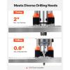 VEVOR Magnetic Drill, 1450W Motor 1.6 in Boring Diameter, 2810 lbf Portable Electric Mag Drill Press, with 2 Coring Bits, Variable Speed, Drilling Machine for Metal Surface, Home Improvement Industry(W/ 2” – (NEW))