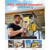 VEVOR Magnetic Drill, 1450W Motor 1.6 in Boring Diameter, 2810 lbf Portable Electric Mag Drill Press, with 2 Coring Bits, Variable Speed, Drilling Machine for Metal Surface, Home Improvement Industry(W/ 1.6” – Yellow)