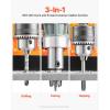 VEVOR Magnetic Drill, 1450W Motor 1.6 in Boring Diameter, 2810 lbf Portable Electric Mag Drill Press, with 2 Coring Bits, Variable Speed, Drilling Machine for Metal Surface, Home Improvement Industry(W/ 1.57” 2pcs – Tapping (NEW))