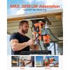 VEVOR Magnetic Drill, 1450W Motor 1.6 in Boring Diameter, 2810 lbf Portable Electric Mag Drill Press, with 2 Coring Bits, Variable Speed, Drilling Machine for Metal Surface, Home Improvement Industry(W/ 1.57” 2pcs – Tapping (NEW))