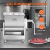 VEVOR Manual Meat Mixer, 15 Pound Capacity Tank Meat Processing Equipment, Stainless Steel Meat Mixer, Sausage Mixer Machine with Lid and Handle, Ground Beef Hand Mixer, Silver(BX-30T)