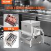 VEVOR Manual Meat Mixer, 15 Pound Capacity Tank Meat Processing Equipment, Stainless Steel Meat Mixer, Sausage Mixer Machine with Lid and Handle, Ground Beef Hand Mixer, Silver(BX-30T)